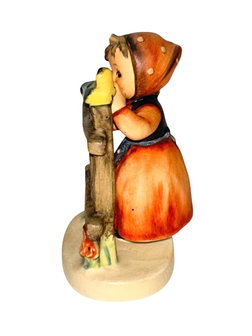 M.J.HUMMEL Signs of Spring Antique Collectible Little girl Flower Bird Figurine - Picture 6 of 9